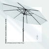 9ft Auto Tilt Outdoor Flora Patio Umbrella Fleur
