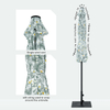9ft Auto Tilt Outdoor Flora Patio Umbrella Fleur