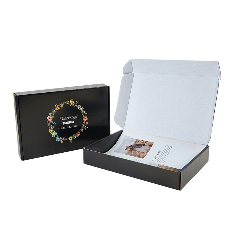 Boîte cadeau pliante de mailer ondulé cosmétique