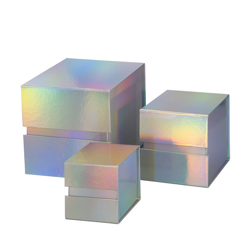Boîte cadeau rigide pliant rectangulaire 