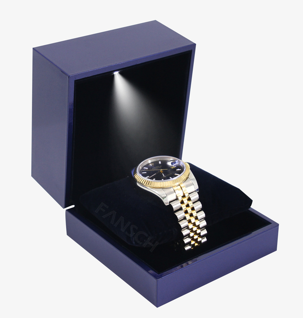 Boîte-cadeau de bijoux de montre carrée personnalisée 