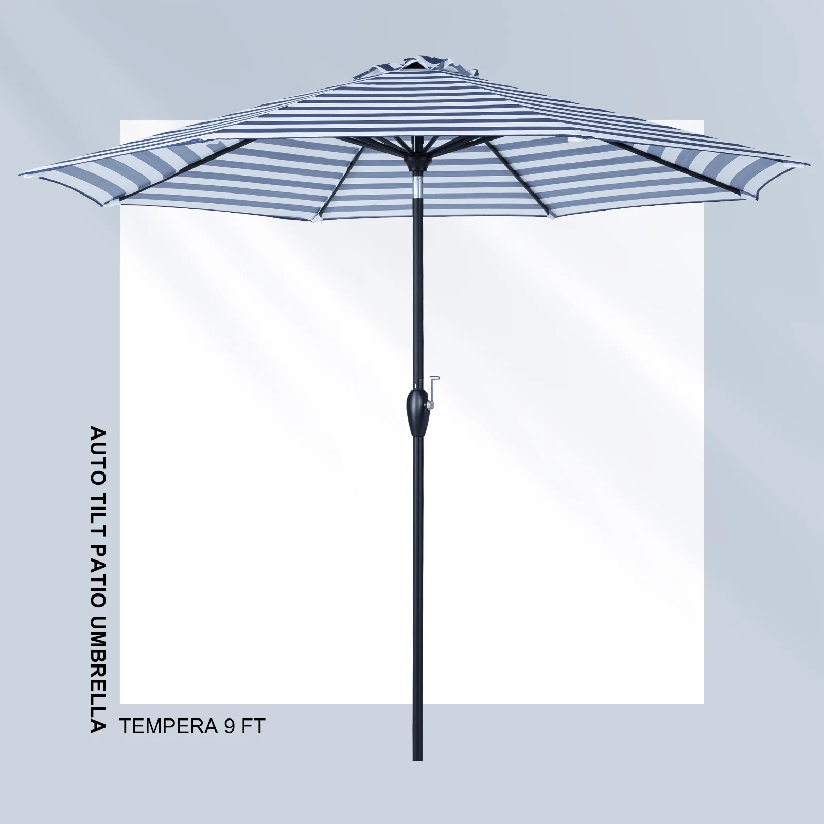 Stripe de parapluie de patio Flora Tilt Auto Tilt