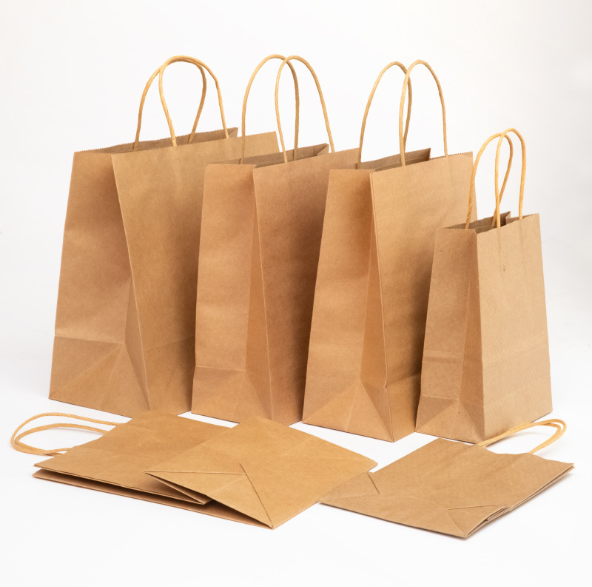 Sac d'achat de bouchons de bouffées de stockage recyclé de logo personnalisé en gros