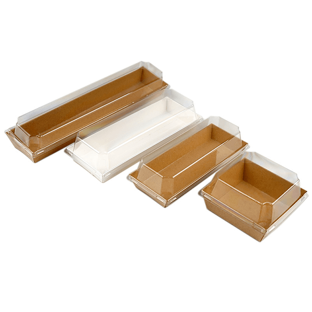 Fast Food Kraft Paper Food Tray avec revêtement PLA