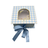 Ribbons d'emballage en carton en gros fleur Bouc à lèvres Carton Fenêtre en papier cadeau Boîte