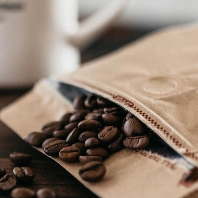 Sac de café en papier à gaz en papier kraft