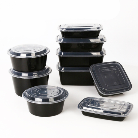 Boîte à lunch à la préparation en plastique à 3 compartiments
