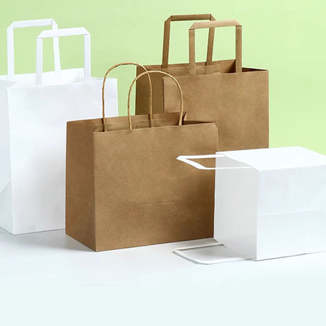 Sac en papier de boulangerie écologique kraft