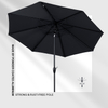 9ft Auto Tilt Flora Patio Umbrella
