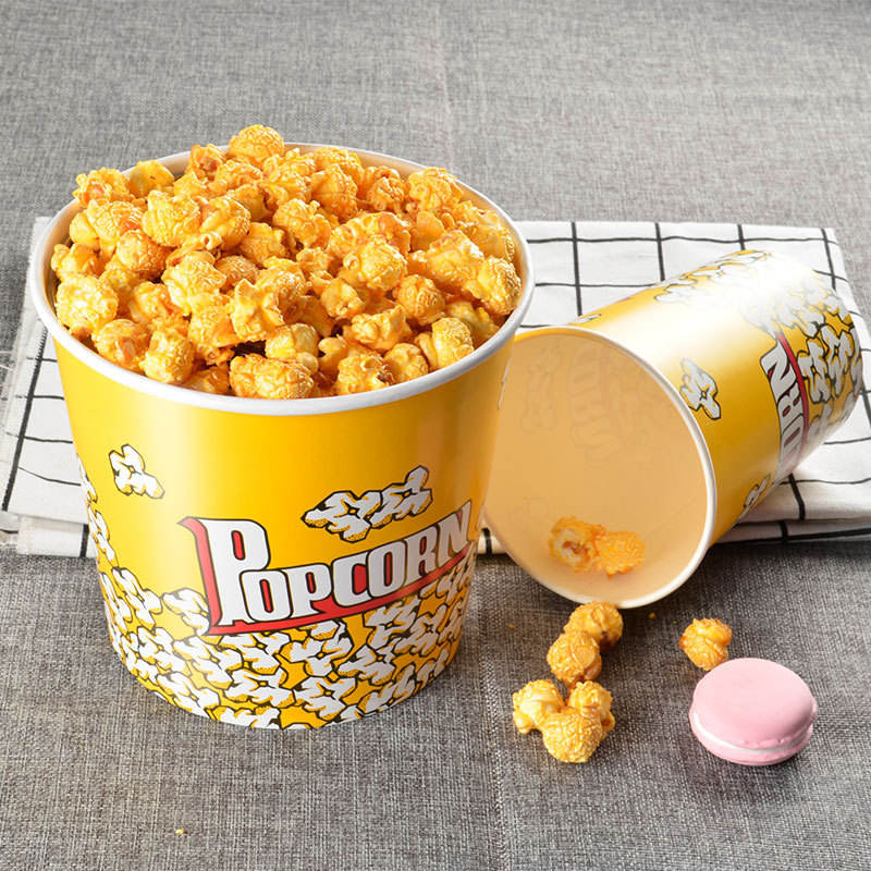 Porceau en papier Popcorn Cups avec couvercle