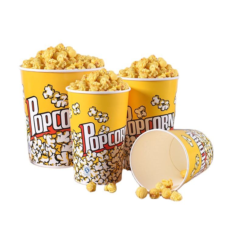 Porceau en papier Popcorn Cups avec couvercle