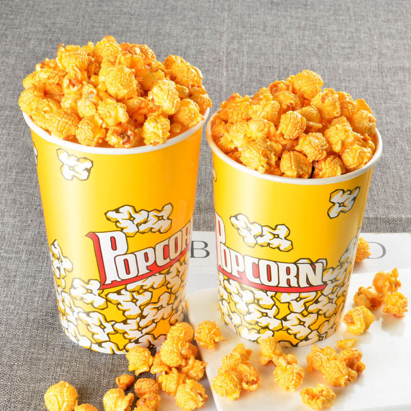 Porceau en papier Popcorn Cups avec couvercle