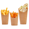 Coupons en papier à plats à emporter Kraft French Frises