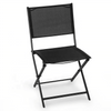 Table carrée pliante de chaise carrée et chaise extérieure