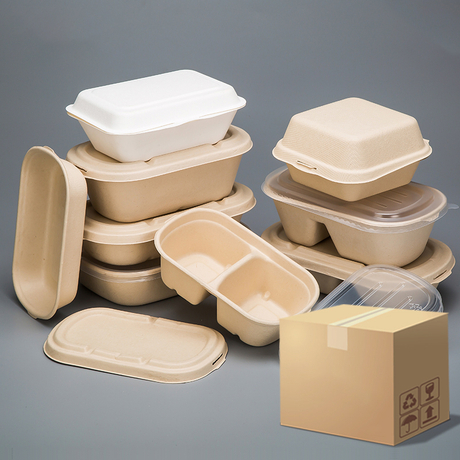 Bagasse Emballage Food Container Boîte de canne à sucre