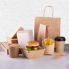 Conteneurs de restauration rapide personnalisés emballages en papier à emporter