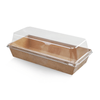 Fast Food Kraft Paper Food Tray avec revêtement PLA