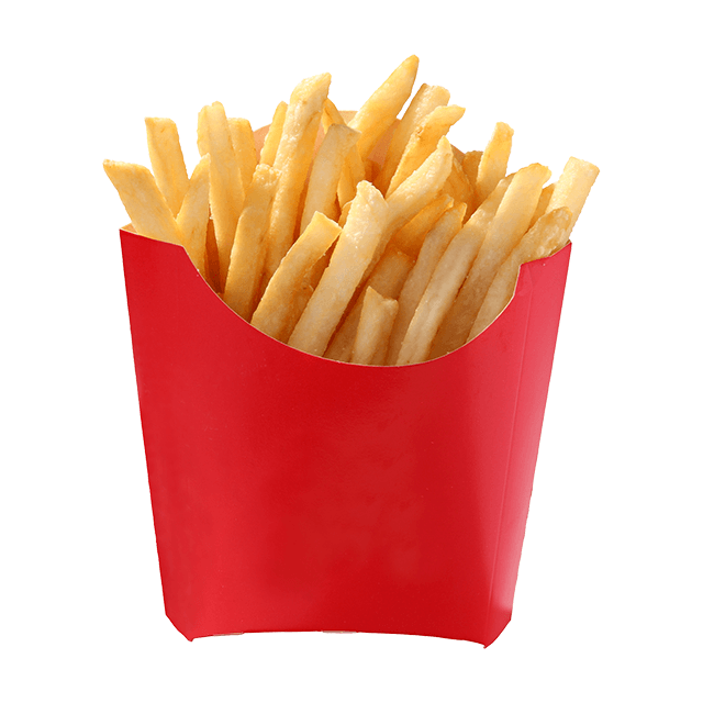 Coupons en papier à plats à emporter Kraft French Frises
